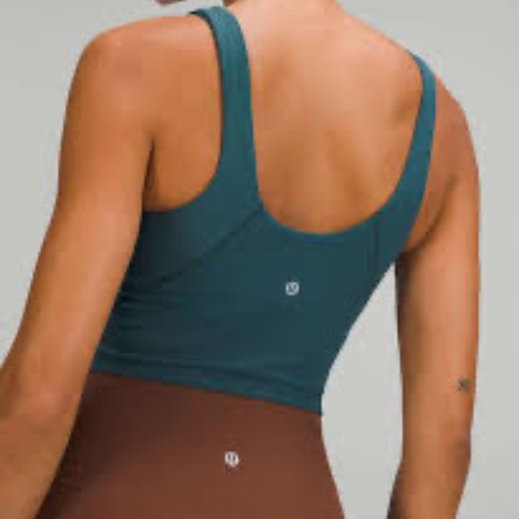 Lululemon Align Ribbed Green Jasper Crop Tank Top Size 4 - Picture 2 of 8